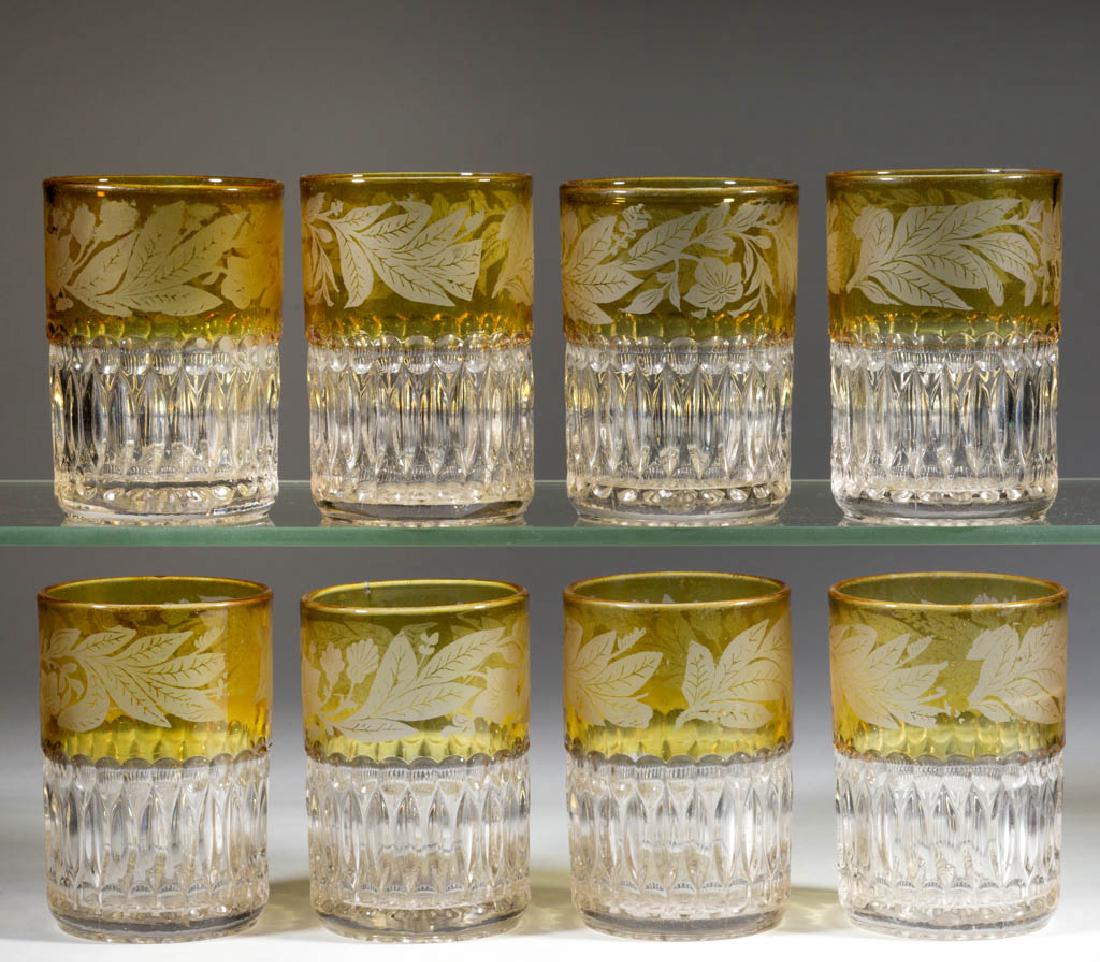 HOBBS NO. 341 / MARIO - RUBY-STAINED TUMBLERS, SET OF (1 of 1)