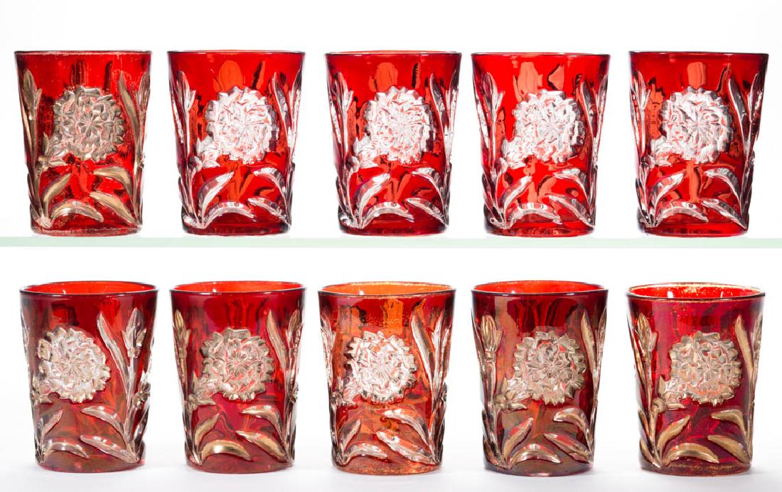 NEW MARTINSVILLE NO. 88 / CARNATION - RUBY-STAINED (1 of 1)