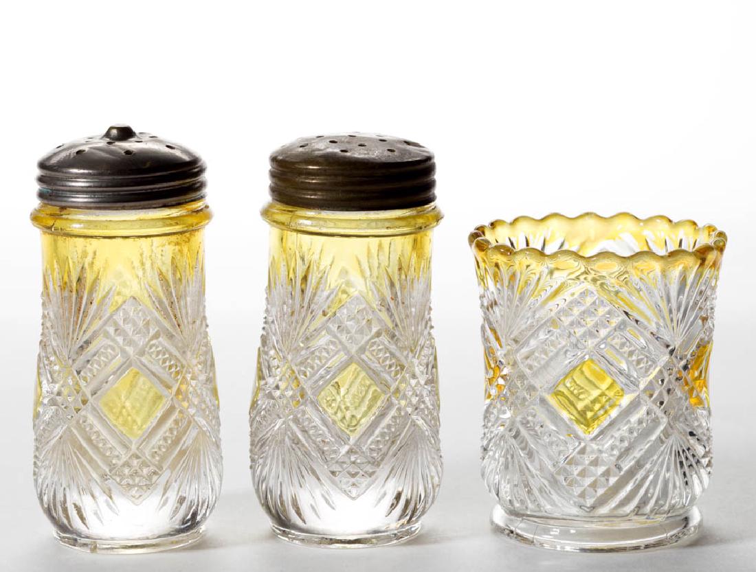 TACOMA (OMN) - AMBER-STAINED TABLE ARTICLES, LOT OF (1 of 1)