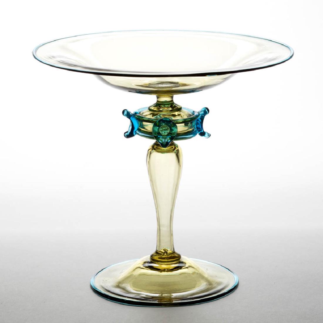 STEUBEN ART GLASS OPEN COMPOTE (1 of 1)