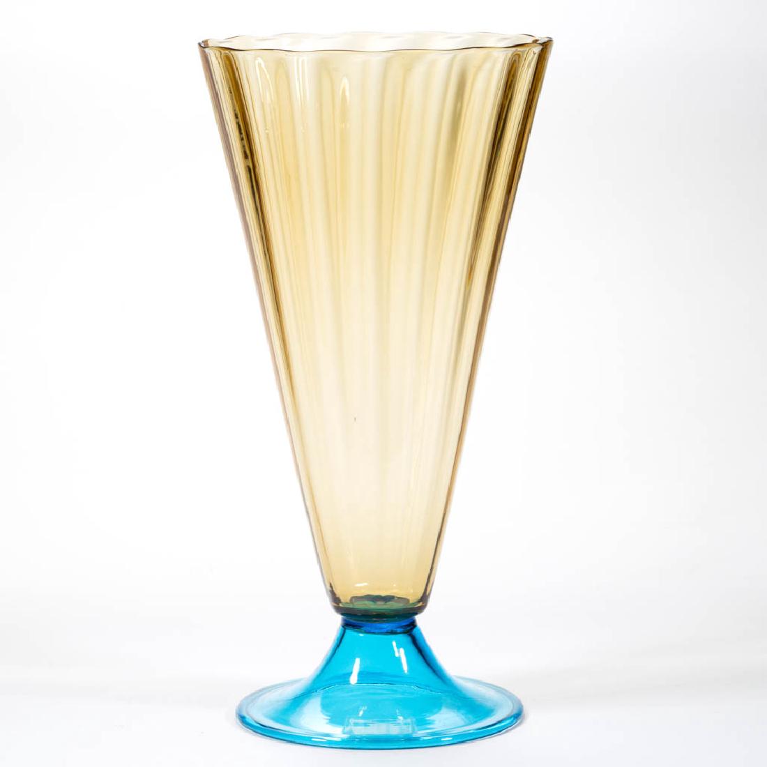 STEUBEN PANEL-OPTIC ART GLASS VASE (1 of 1)