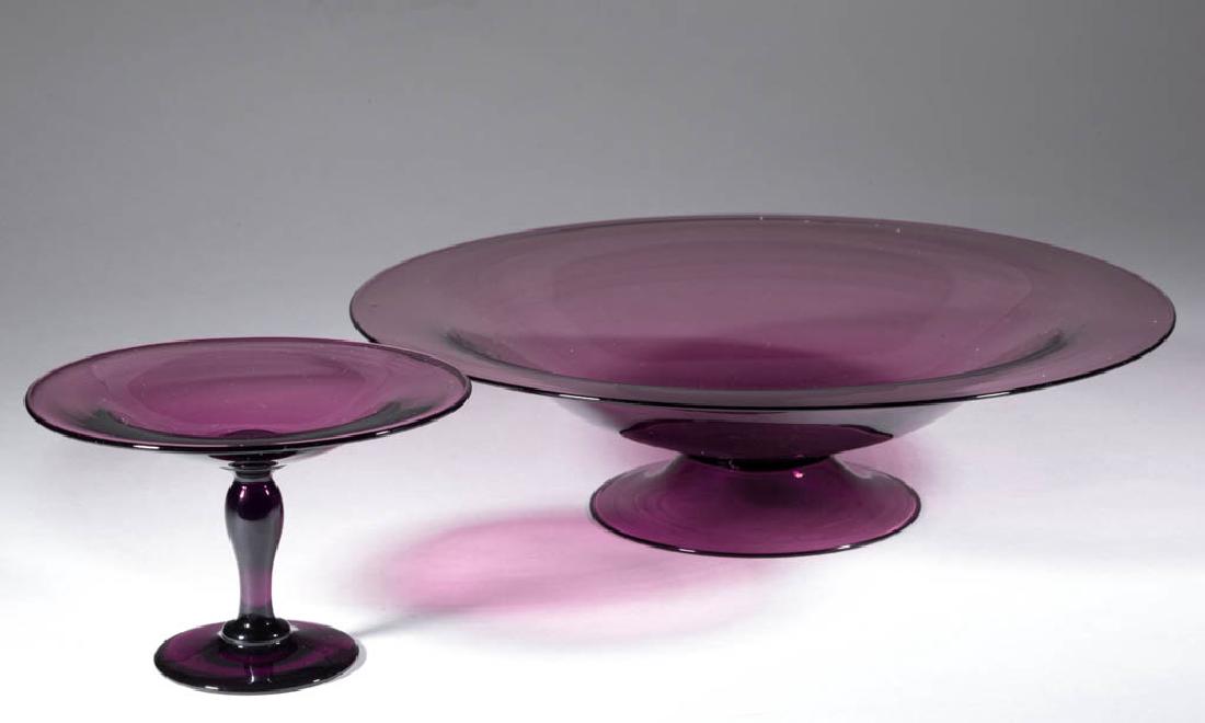 STEUBEN ART GLASS ARTICLES, LOT OF TWO (1 of 1)