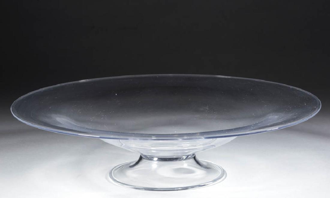 STEUBEN CRYSTAL ART GLASS CENTERPIECE BOWL (1 of 1)