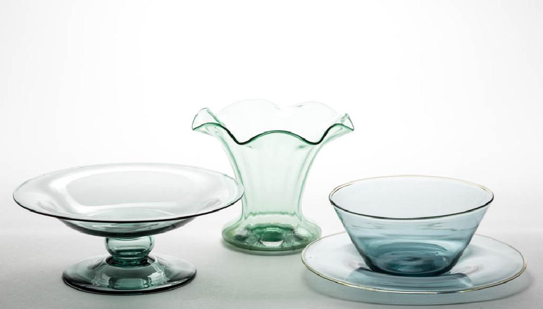 STEUBEN ART GLASS ARTICLES, LOT OF FOUR (1 of 1)