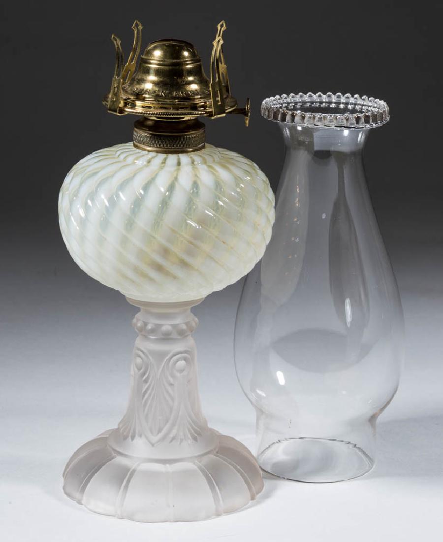 SHELDON SWIRL KEROSENE STAND LAMP (1 of 1)