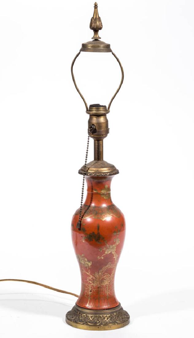 CHINESE PORCELAIN VASE / LAMP (1 of 3)