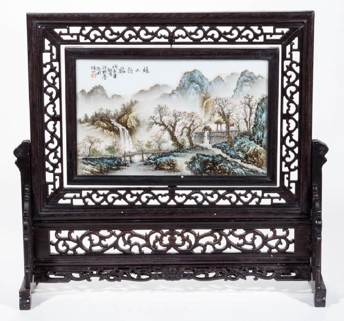 CHINESE EXPORT QIAN JIANG REPUBLICAN PORCELAIN AND WOOD (1 of 4)