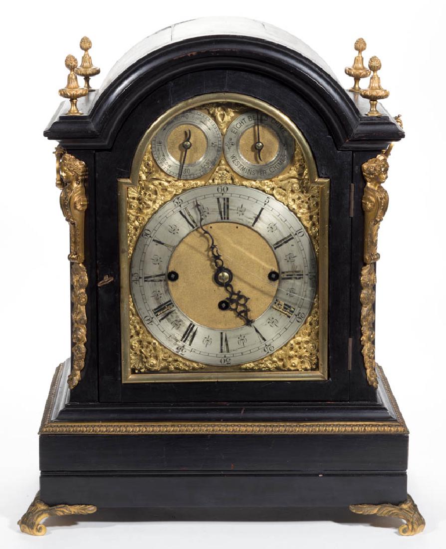 ENGLISH GEORGIAN-STYLE EBONIZED-WOOD AND GILT-METAL (1 of 5)