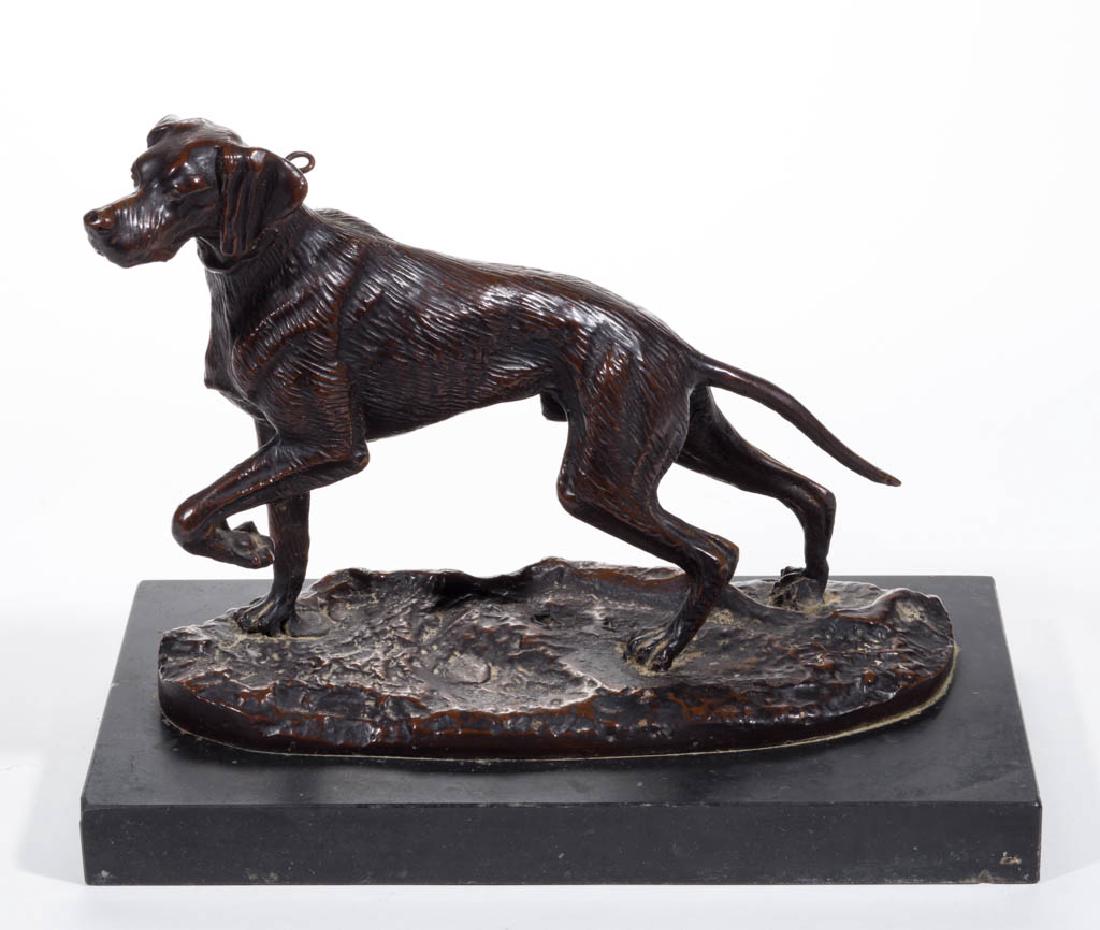 CONTINENTAL SPORTING DOG BRONZE SCULPTURE (1 of 4)