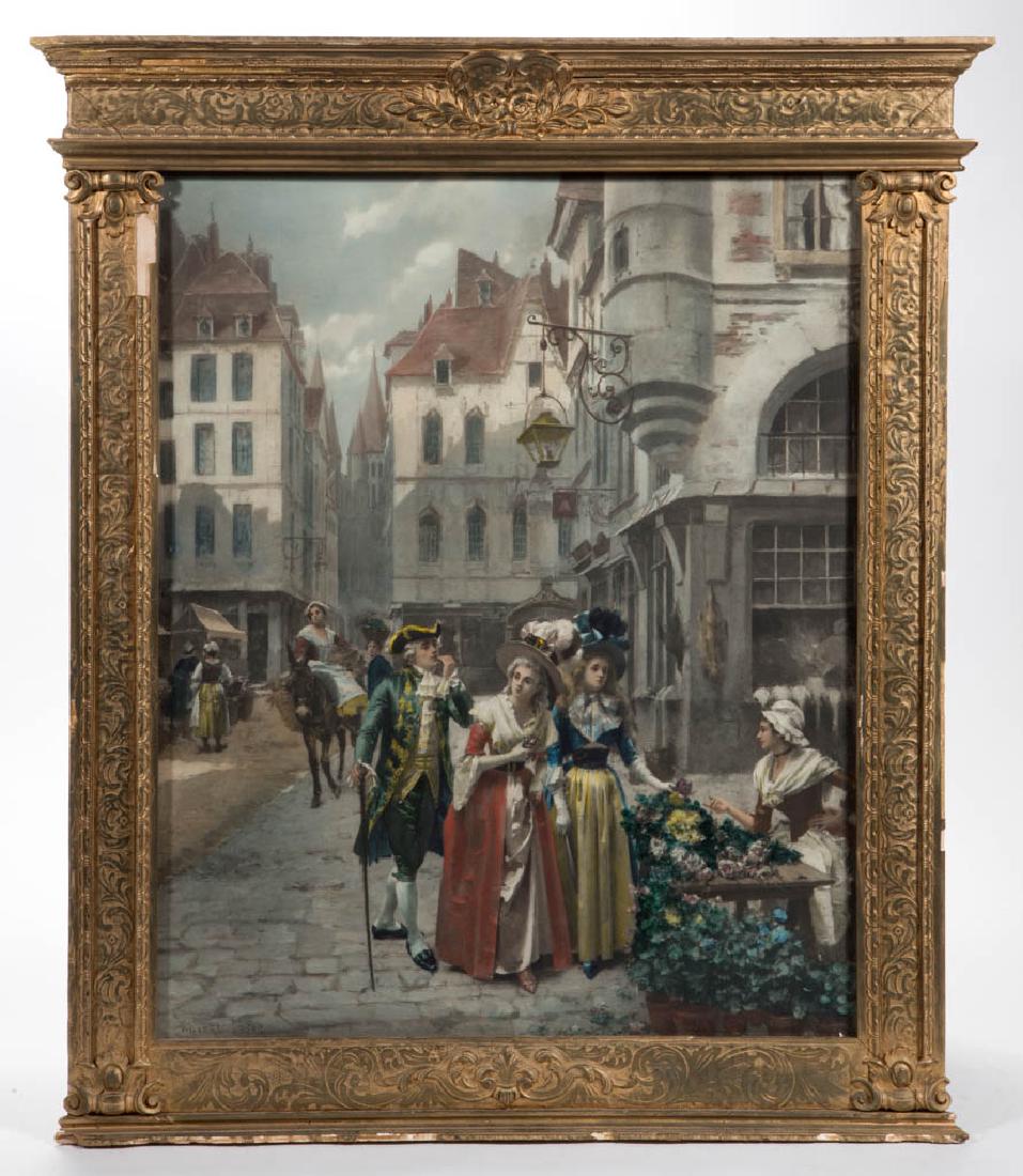 VICTOR HENRI LESUR (FRENCH, 1863-1900) HISTORICAL GENRE (1 of 2)