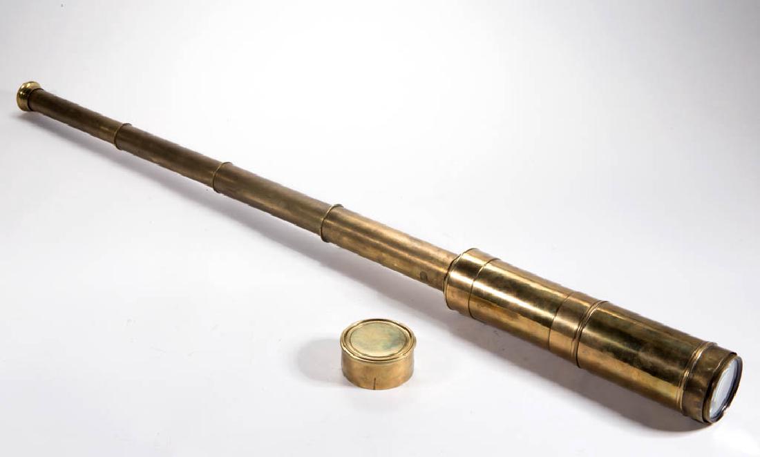 ANTIQUE BRASS SPYGLASS (1 of 2)