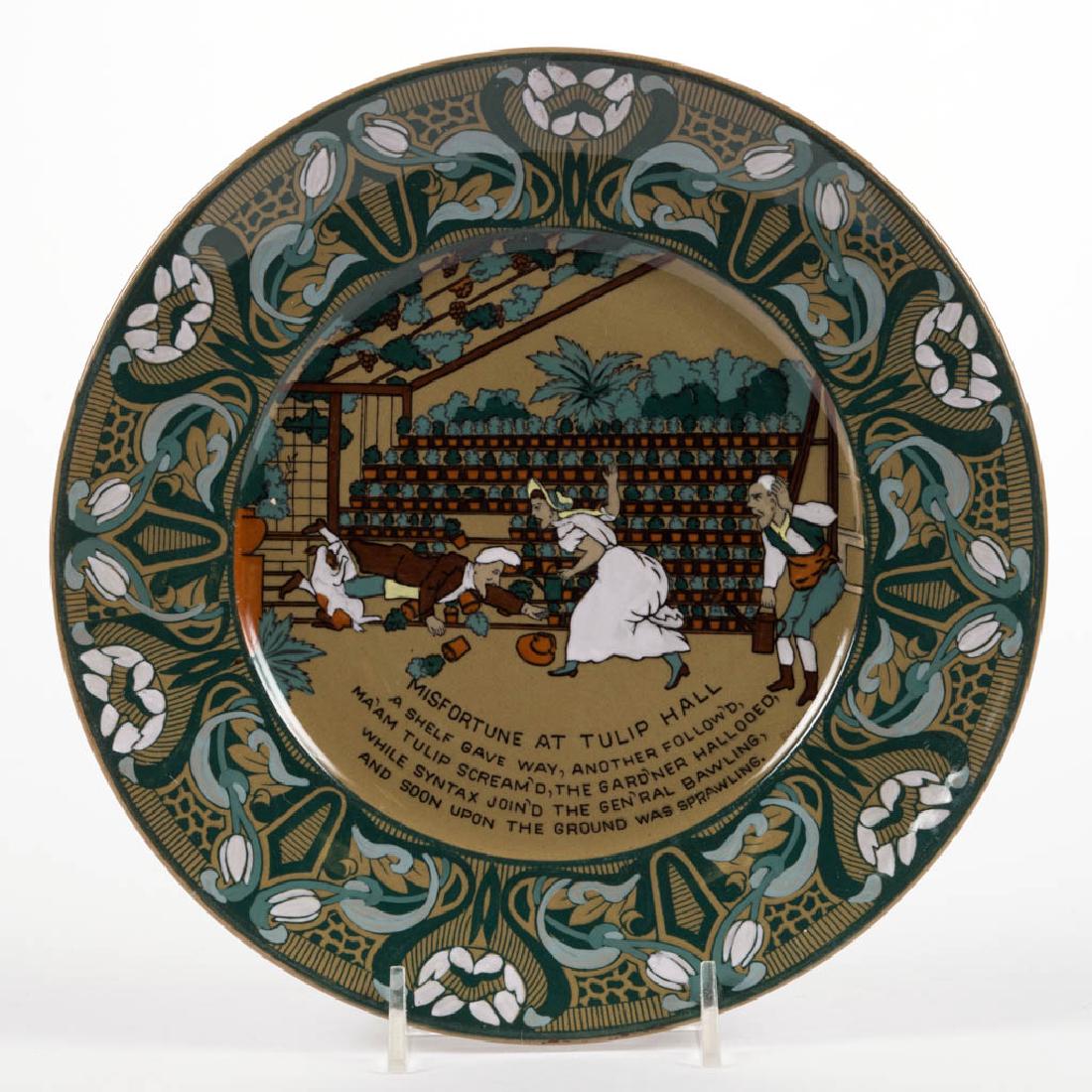 BUFFALO POTTERY DELDARE EMERALD DR. SYNTAX PLATE (1 of 1)
