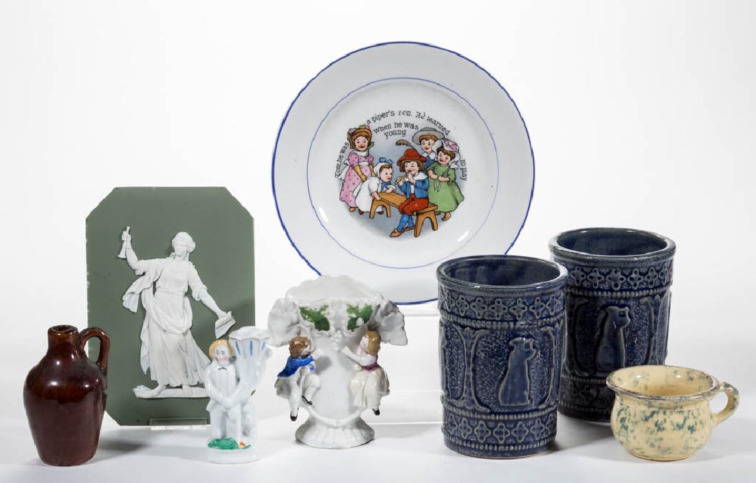 ASSORTED CERAMIC ARTICLES, LOT OF EIGHT (1 of 1)