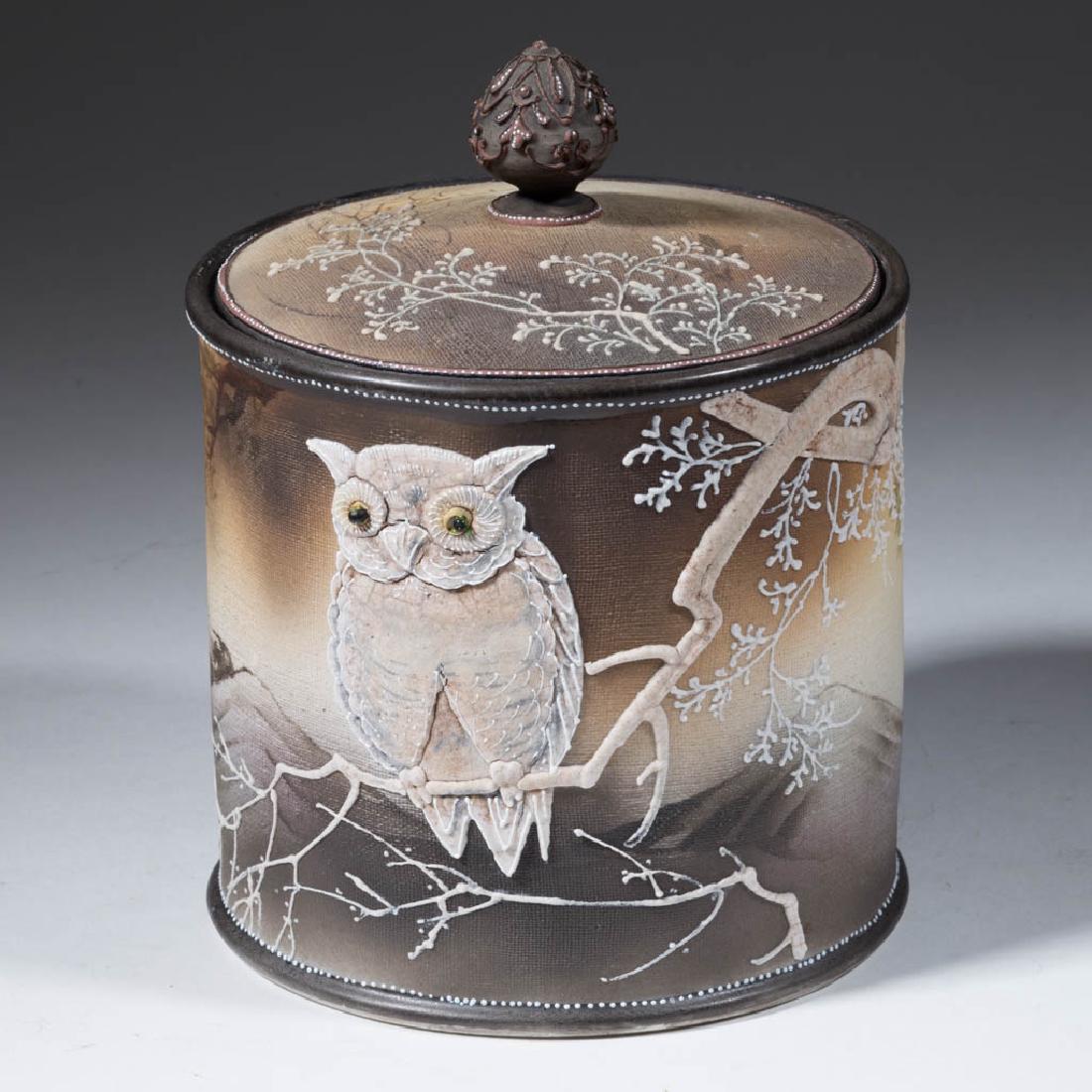 NIPPON PORCELAIN MORIAGE OWL HUMIDOR (1 of 6)