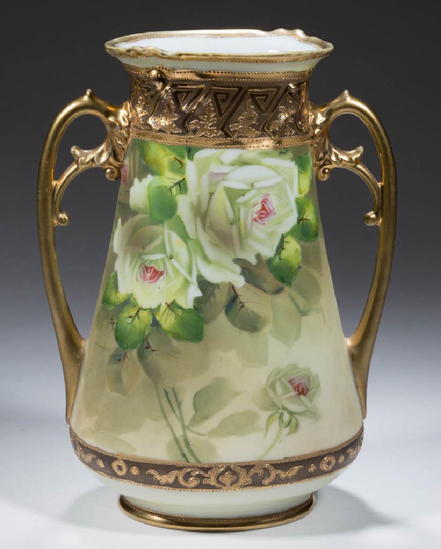 NIPPON PORCELAIN ROSE VASE (1 of 5)