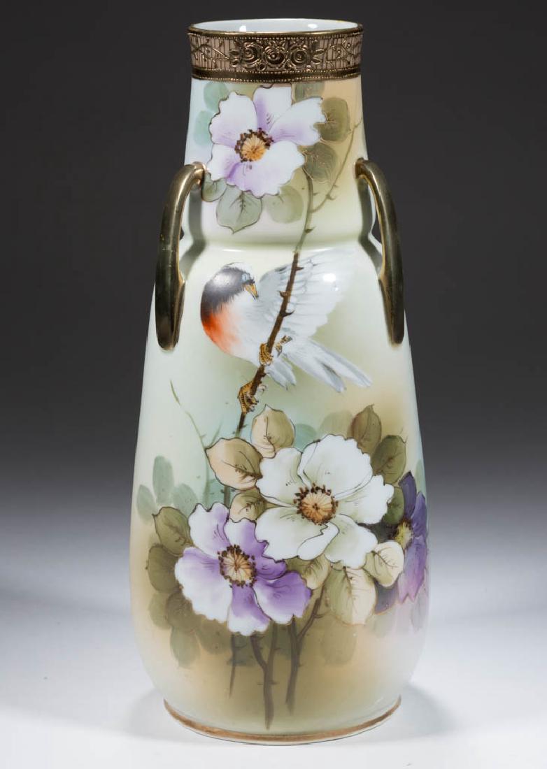 NIPPON PORCELAIN THREE-HANDLED VASE (1 of 4)