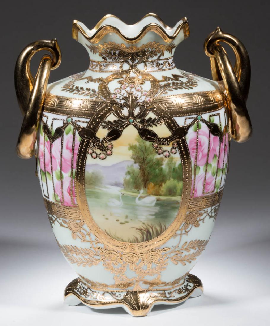 NIPPON PORCELAIN SWAN VASE (1 of 5)