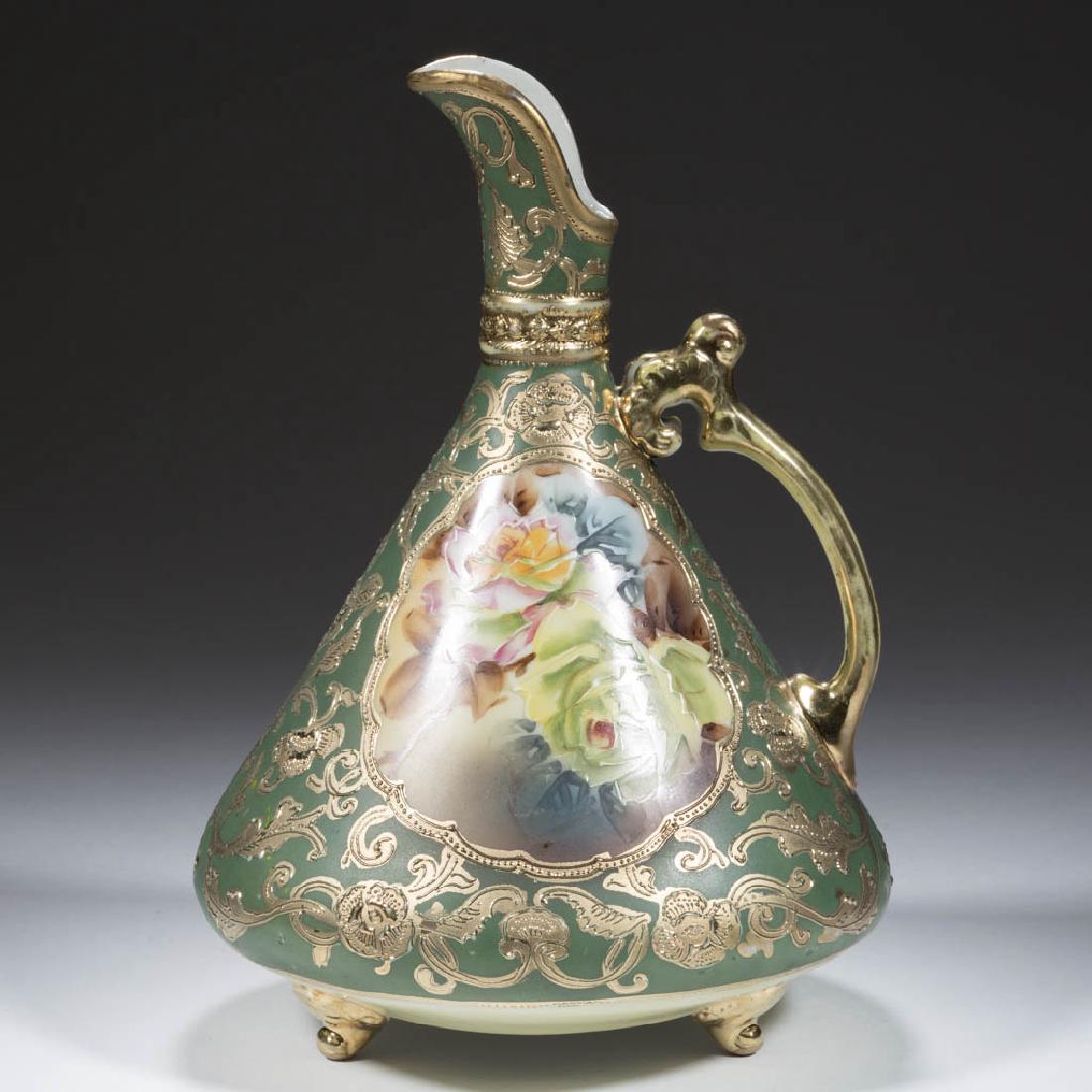 NIPPON PORCELAIN ROSE EWER (1 of 5)