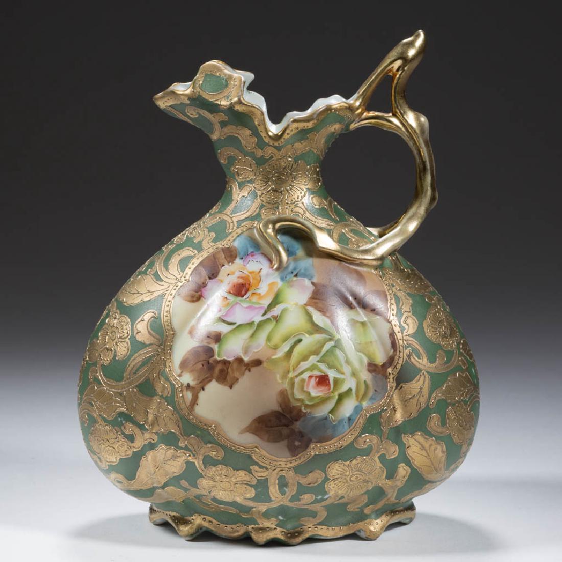 NIPPON PORCELAIN ROSE EWER (1 of 5)