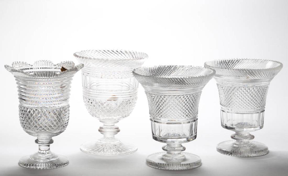CUT SHARP DIAMOND / DIAMOND-POINT FOOTED CELERY GLASSES (1 of 1)