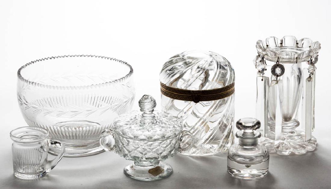 ASSORTED BLOWN AND CUT ARTICLES, LOT OF SIX (1 of 1)