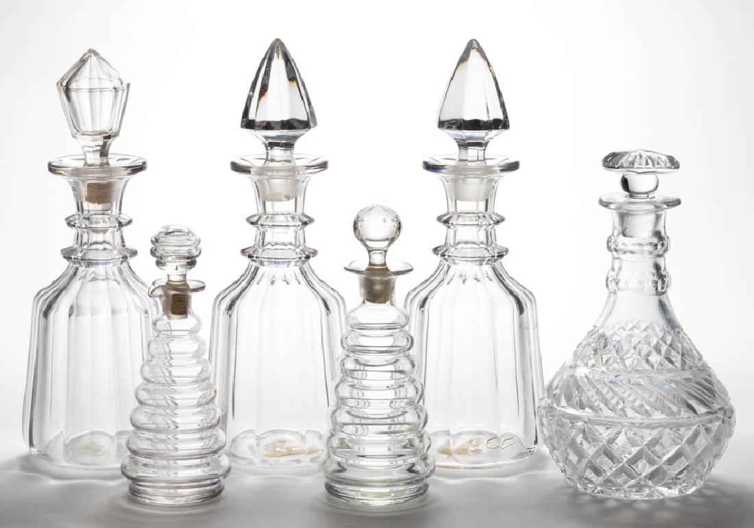 ASSORTED DECANTERS, LOT OF SIX (1 of 1)