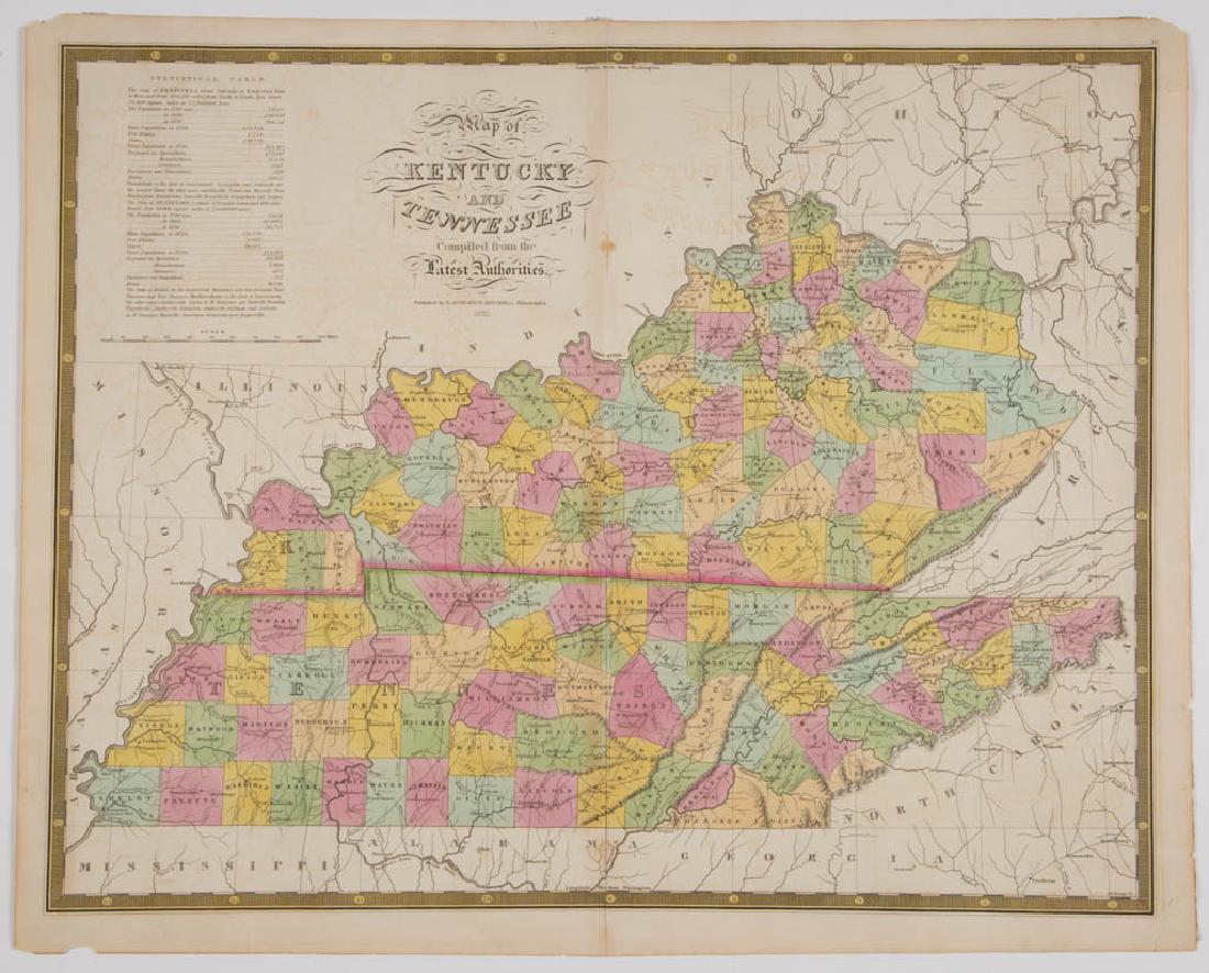 SAMUEL AUGUSTUS MITCHELL (AMERICAN,1790-1868) MAP OF (1 of 6)