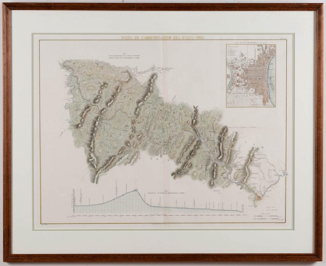 MICHEL CHEVALIER (FRENCH, 19TH CENTURY) MAP OF THE C & (1 of 4)