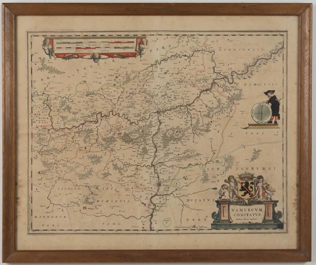 JOHANNES JANSSONIUS (DUTCH, 1588-1664) MAP OF BELGIUM (1 of 5)