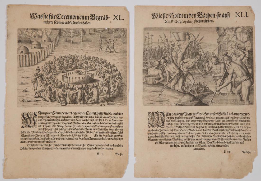 THEODORE DE BRY (1528-1598) VIRGINIA NATIVE AMERICAN (1 of 3)