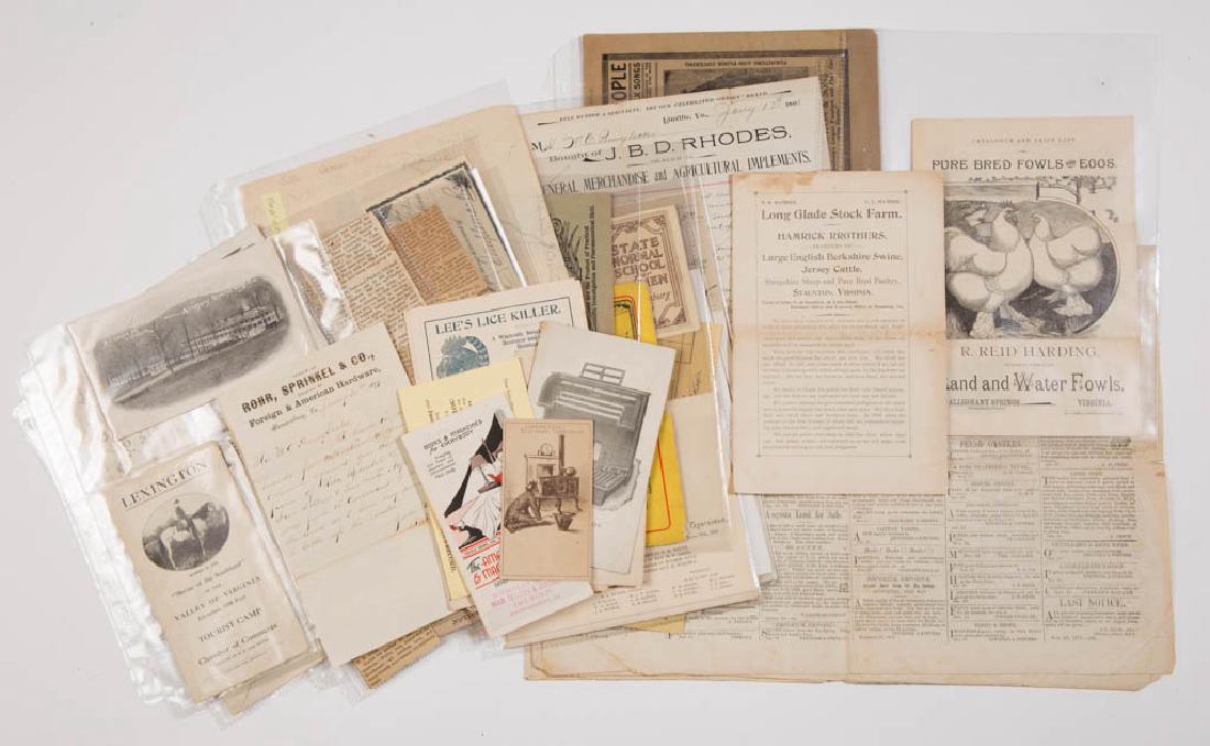 ASSORTED SHENANDOAH VALLEY OF VIRGINIA EPHEMERA (1 of 1)