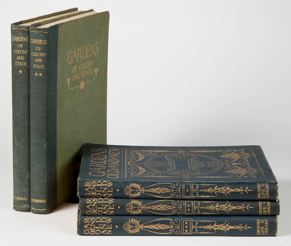 BOTANICAL / GARDENS FOLIO VOLUMES, LOT OF FIVE (1 of 1)