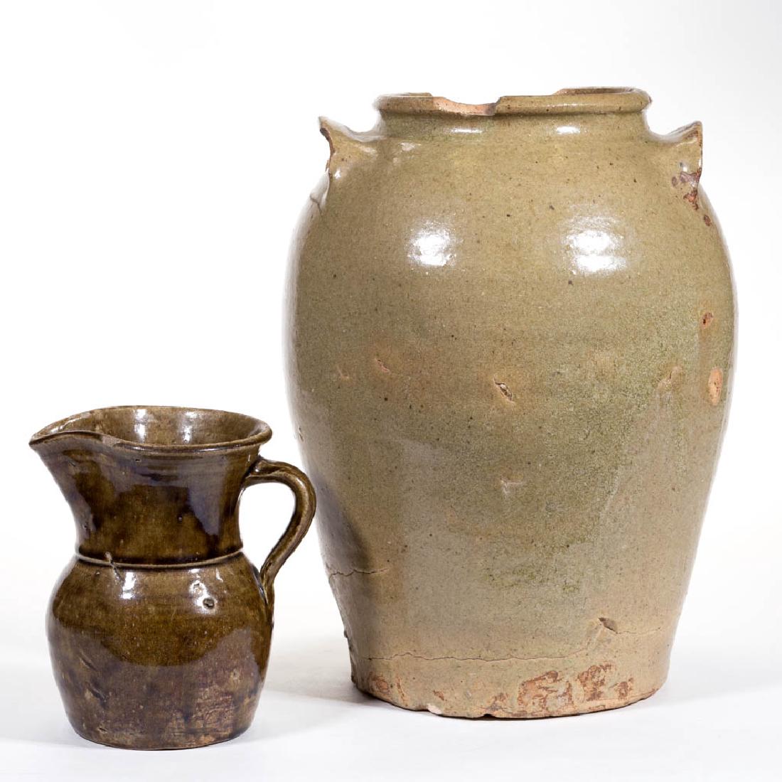 SOUTHERN STONEWARE VESSELS, LOT OF TWO (1 of 3)