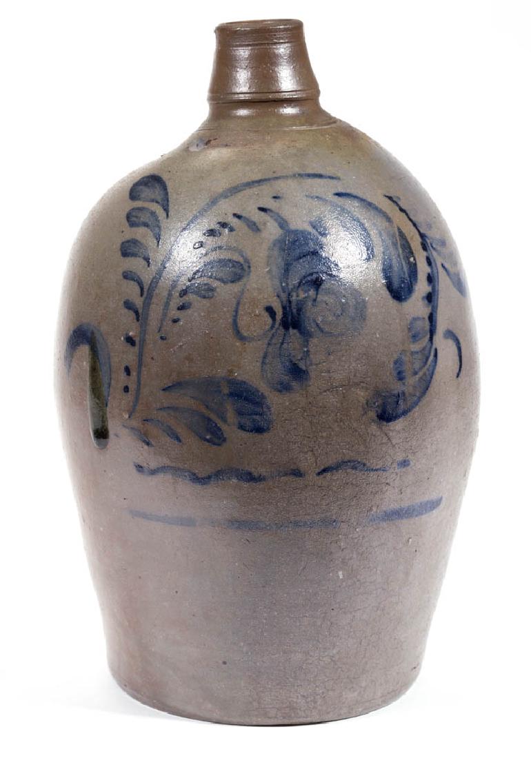 WESTERN PENNSYLVANIA DECORATED STONEWARE JUG (1 of 3)