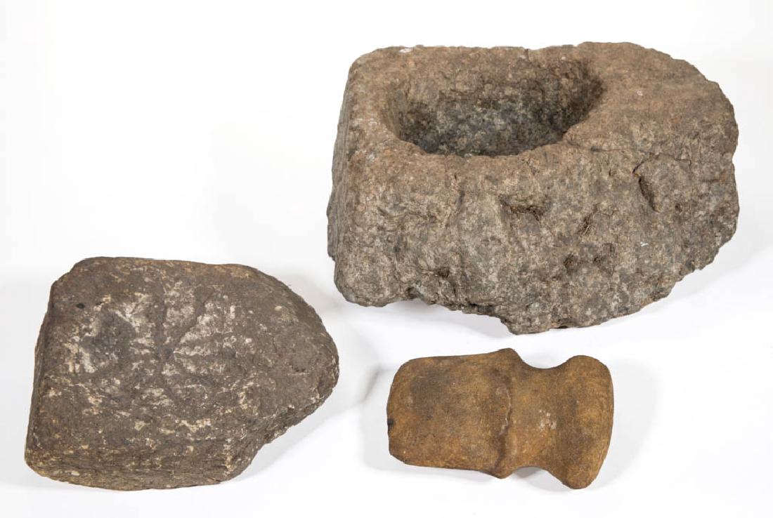 NATIVE AMERICAN STONE TOOLS, LOT OF TWO (1 of 1)