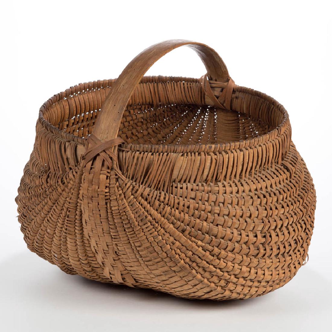 SOUTHERN APPALACHIAN RIB-TYPE WOVEN-SPLINT BASKET (1 of 4)