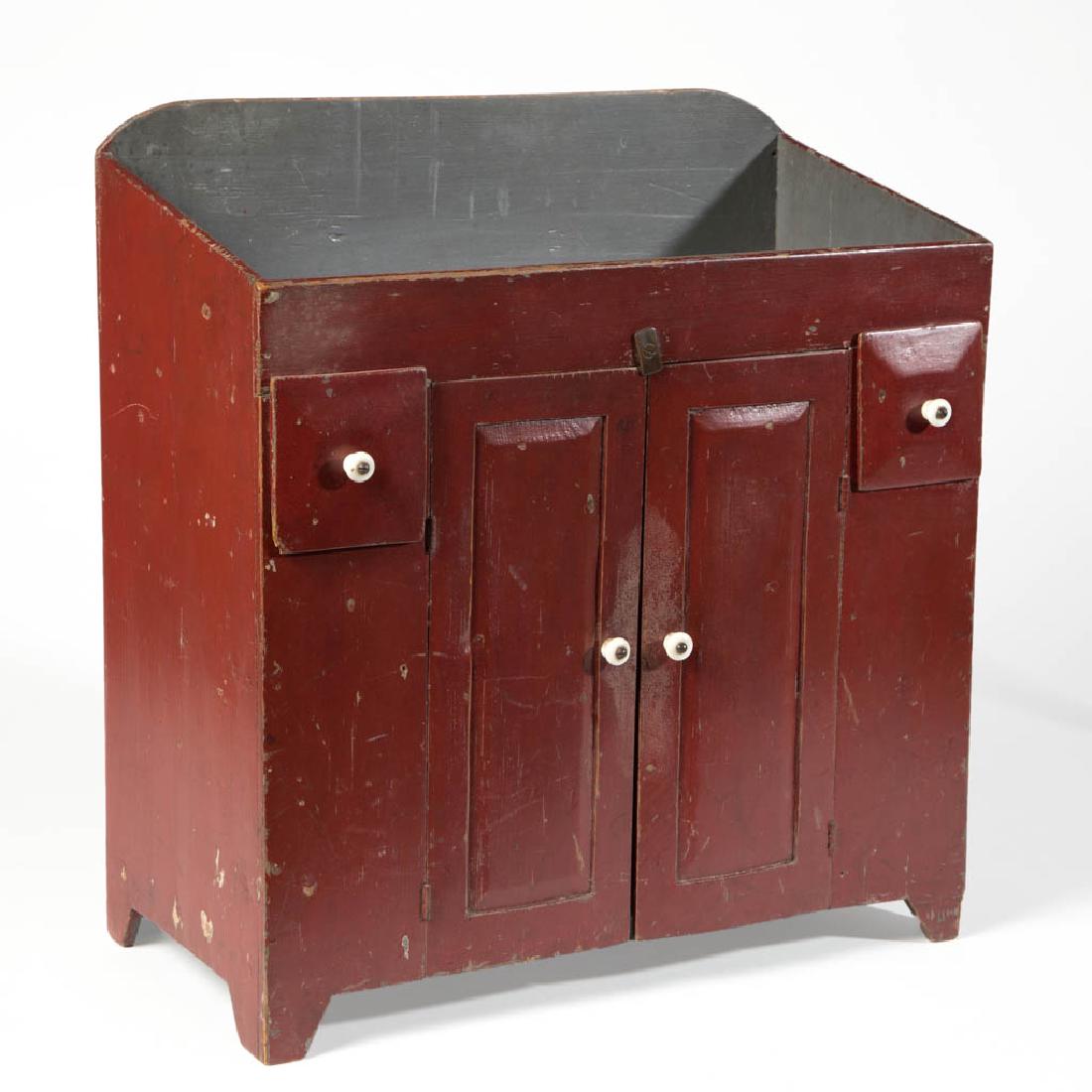 PENNSYLVANIA PAINTED PINE CHILD'S / MINIATURE DRY SINK (1 of 3)