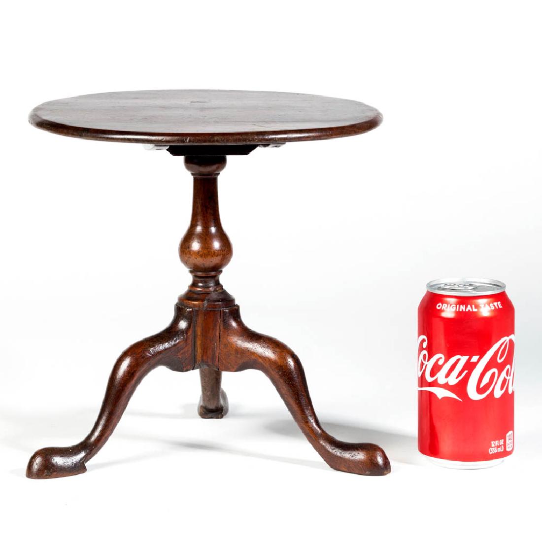 CHIPPENDALE MAHOGANY MINIATURE TILT-TOP TEA TABLE (1 of 3)