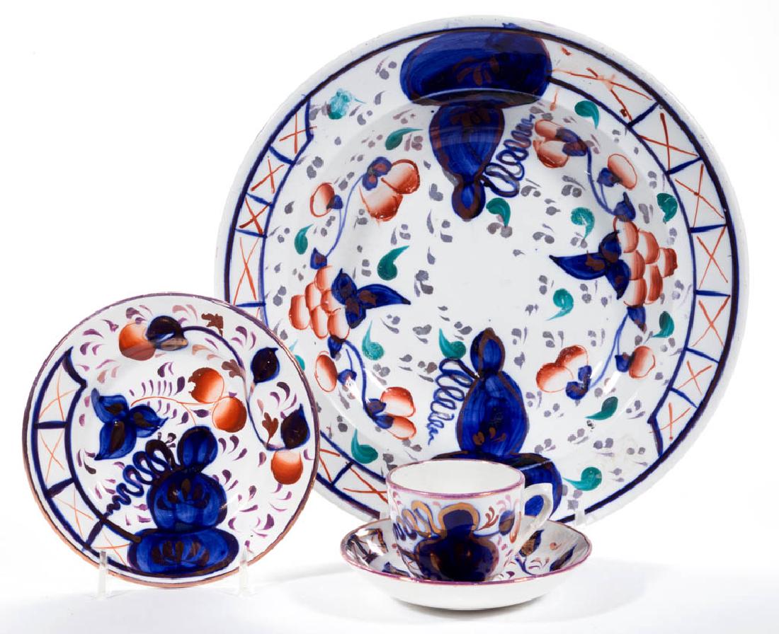 ENGLISH GAUDY DUTCH / WELSH CERAMIC ARTICLES, LOT OF (1 of 1)