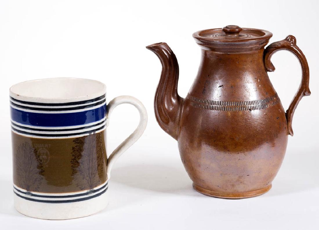 ENGLISH CERAMIC ARTICLES, LOT OF TWO (1 of 2)