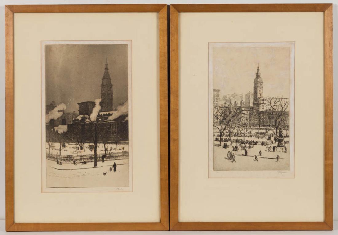 FREDERICK THEODORE WEBER (AMERICAN, 1883-1956) NEW YORK (1 of 3)