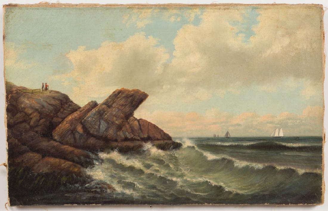 AMERICAN SCHOOL (19TH CENTURY) COASTAL LANDSCAPE (1 of 2)