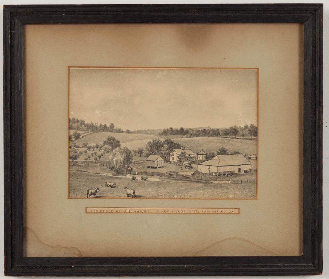 AUGUSTA COUNTY, VIRGINIA HAWPE RESIDENCE PRINT (1 of 2)