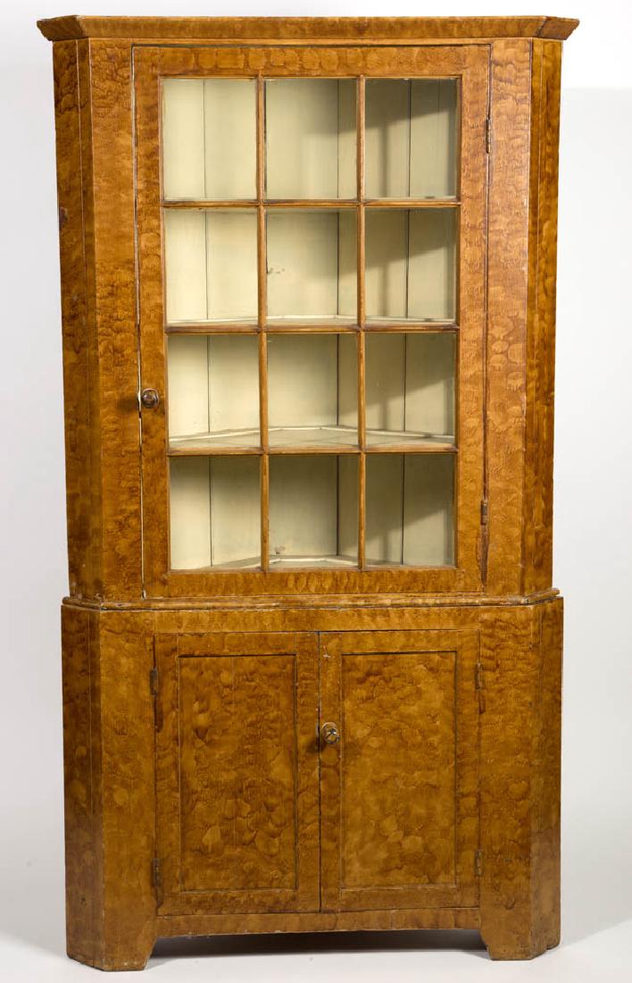 AMERICAN, PROBABLY PENNSYLVANIA, PAINT-DECORATED POPLAR (1 of 2)