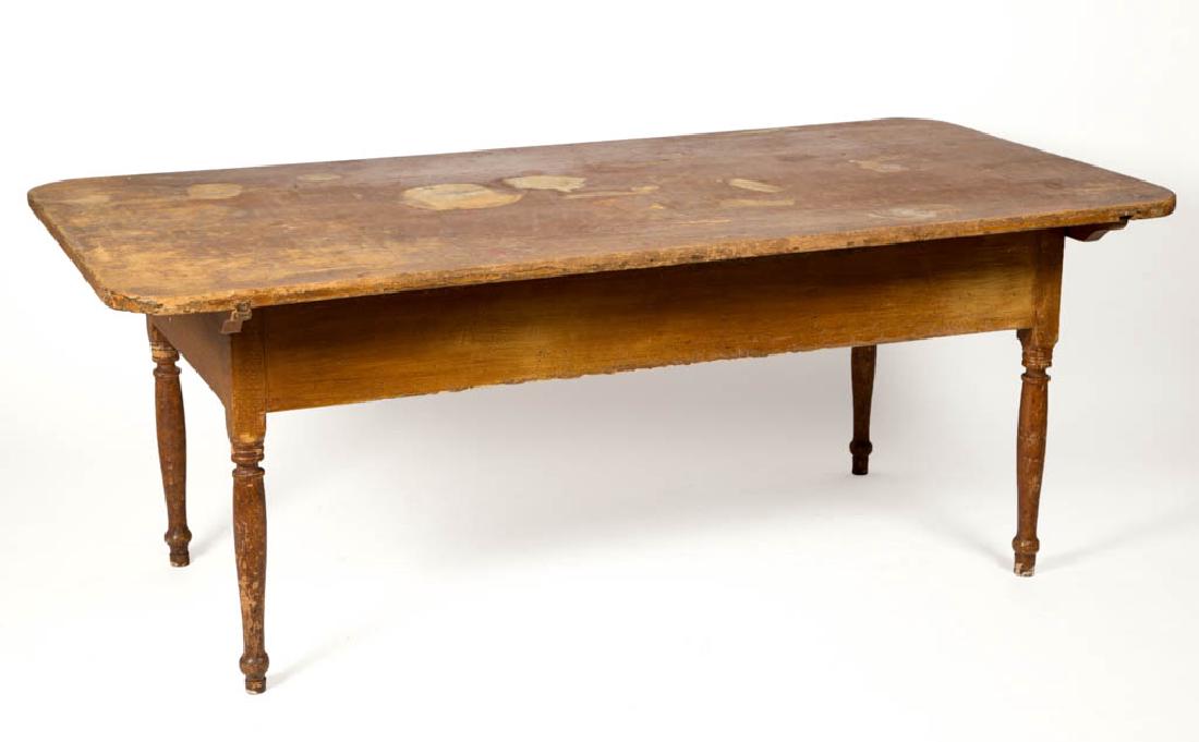 PENNSYLVANIA PAINTED POPLAR PIN-TOP HARVEST TABLE (1 of 2)