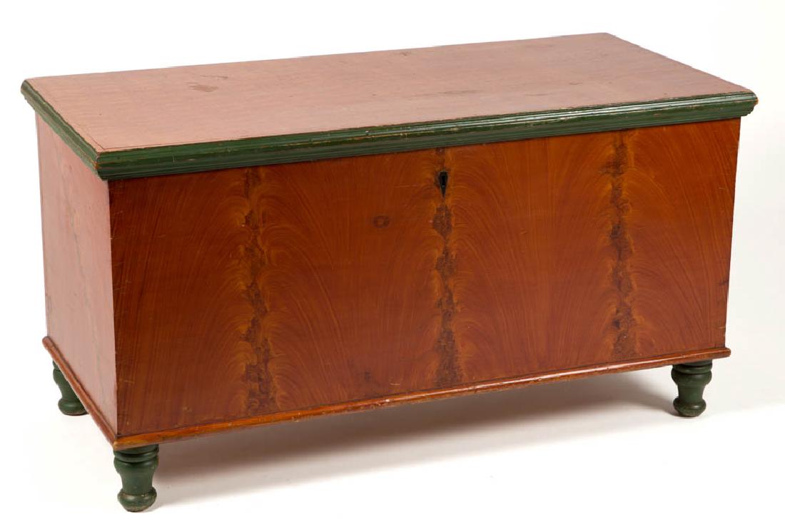 PENNSYLVANIA PAINT-DECORATED PINE BLANKET CHEST (1 of 3)
