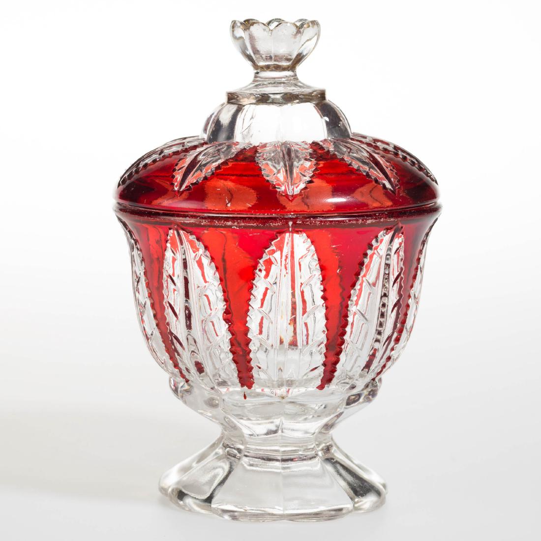 CO-OP NO. 323 / LEAF LATTICE - RUBY-STAINED COVERED (1 of 1)