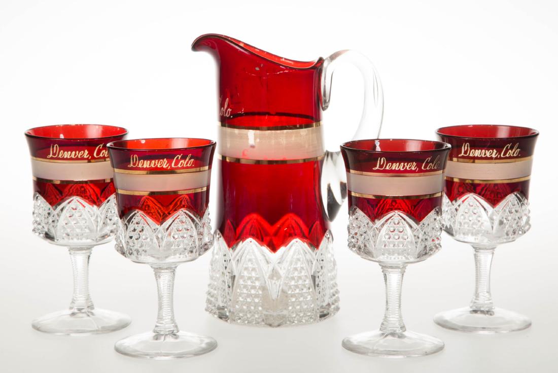 DUNCAN NO. 39 / BUTTON ARCHES - RUBY-STAINED DRINKING (1 of 1)