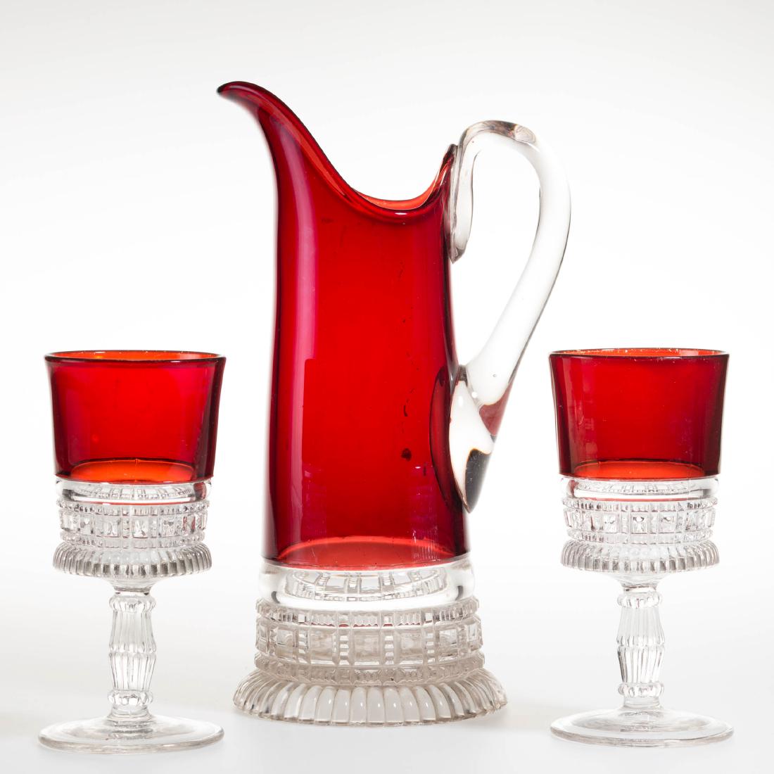 KING NO. 28 / PRISM AND BLOCK BAND - RUBY-STAINED (1 of 1)