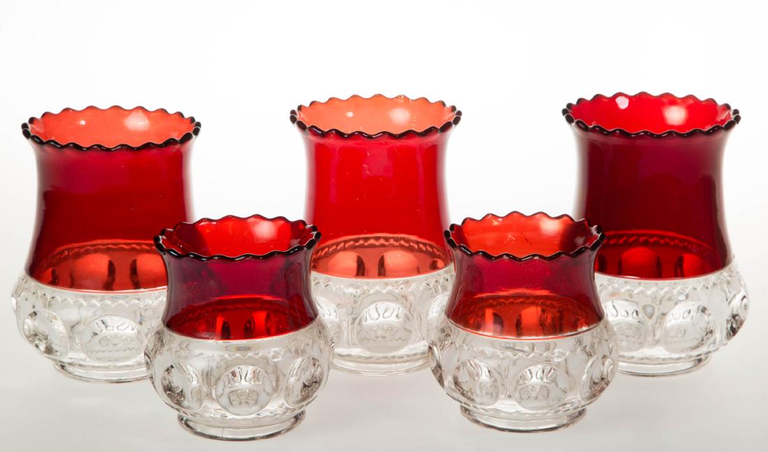 KING'S CROWN / EXCELSIOR (OMN) - RUBY-STAINED TABLE (1 of 1)